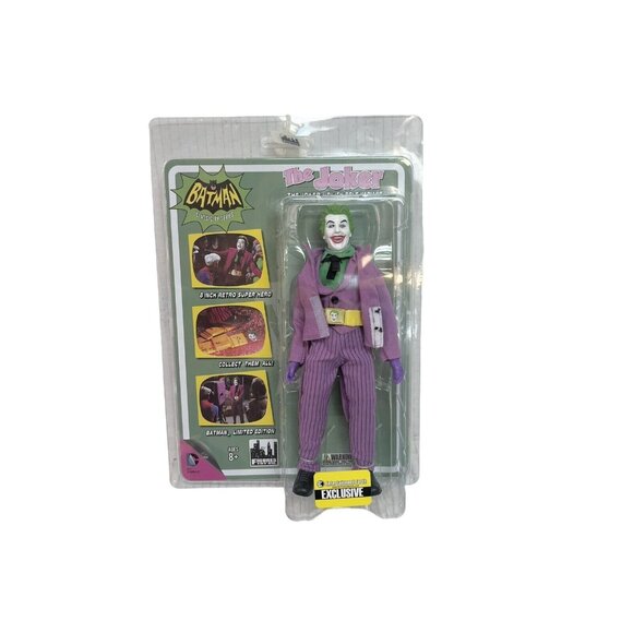 Batman Classic TV Series Joker Retro Action Figure Toy Co. 8" NEW Sealed - Picture 2 of 7